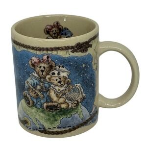 VTG Boyds Collection Coffee Mug Cream Friends Forever Sailors Moon‎ Cicero Quote